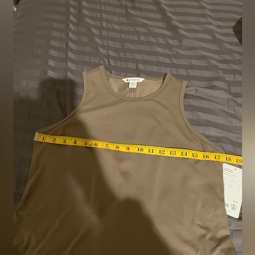Athleta Sleeveless Tan Midi Dress - Picture 8 of 9